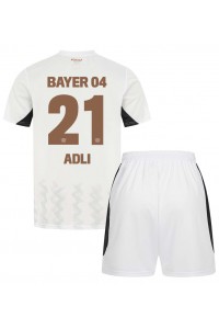 Fotbalové Dres Bayer Leverkusen Amine Adli #21 Dětské Venkovní Oblečení 2024-25 Krátký Rukáv (+ trenýrky)